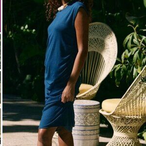 New Free People Good Feels Draped Midi Dress